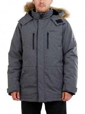 Fundango Spirit Parka Jacket férfi télikabát szürke színben 1