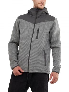 Fundango Ashford Insulated Fleece Jacket férfi polár pulóver szürke színben 1