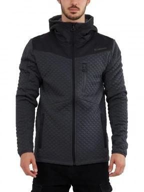 Fundango Ashford Insulated Fleece Jacket férfi polár pulóver fekete színben 1