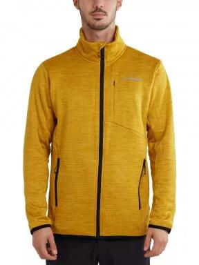 Fundango Jefferson Fleece Jacket férfi polár pulóver sárga színben 1