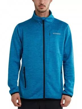 Fundango Jefferson Fleece Jacket férfi polár pulóver világoskék színben 1