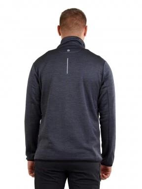 Fundango Jefferson Fleece Jacket férfi polár pulóver fekete színben 3