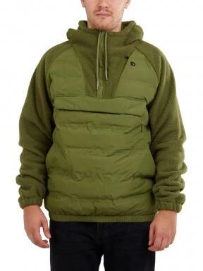 Fundango Mongrel Hybrid Jacket férfi utcai kabát oliva színben 1