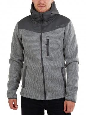 Fundango Ashford Insulated Fleece Jacket férfi utcai kabát szürke színben 1