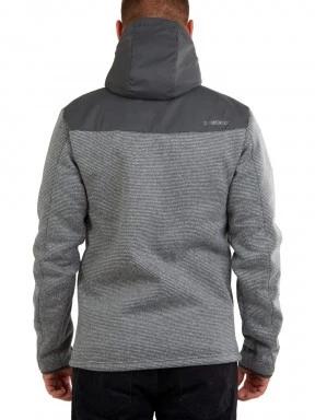 Fundango Ashford Insulated Fleece Jacket férfi utcai kabát szürke színben 3