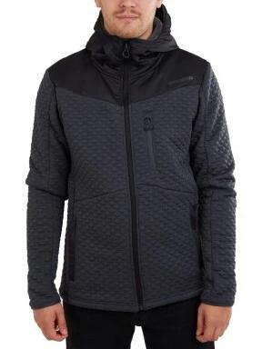 Fundango Ashford Insulated Fleece Jacket férfi utcai kabát fekete színben 1