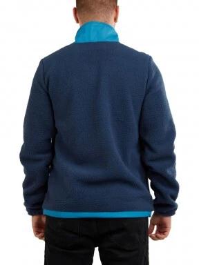 Fundango Haven Hybrid Jacket férfi polár pulóver kék színben 3