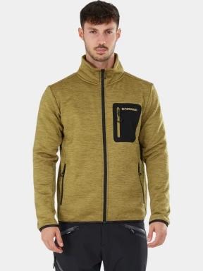 Fundango Jefferson Fleece Jacket férfi polár pulóver zöld színben 1