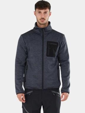 Fundango Jefferson Fleece Jacket férfi polár pulóver szürke színben 1