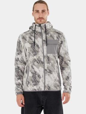 Fundango Nestor Fleece Jacket férfi polár pulóver szürke színben 1