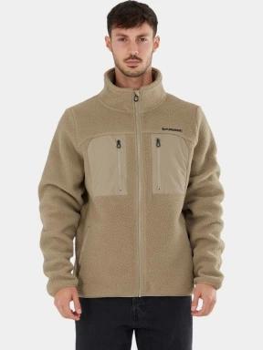 Fundango Haven Hybrid Jacket férfi pulóver homok színben 1