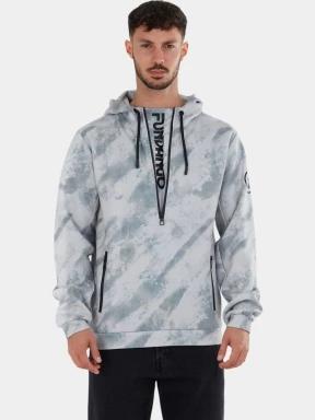 Fundango Astrea Tech Pullover férfi pulóver szürke színben 1