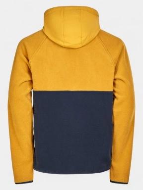 Fundango Carlos Fleece Pullover férfi kapucnis pulóver sárga színben 3
