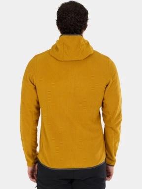 Fundango Nagano Full Zip Hoodie férfi hibrid felső sárga színben 3