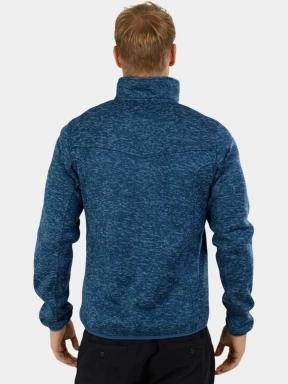 Fundango Cruz Knit Fleece Jacket férfi polár pulóver sötétkék színben 3