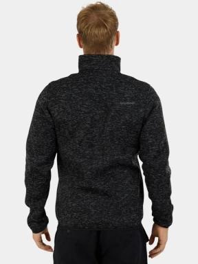 Fundango Cruz Knit Fleece Jacket férfi polár pulóver szürke színben 3