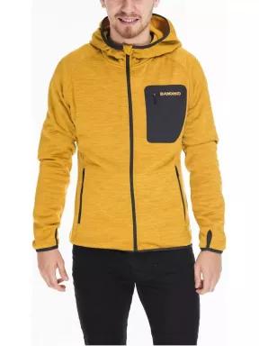 Fundango HERMON Hooded Fleece férfi polár pulóver narancssárga színben 1