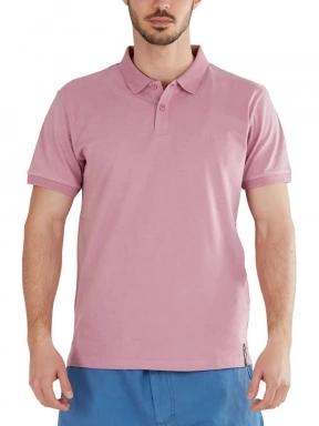 Fundango Incognito Mono Poloshirt férfi galléros póló lila színben 1