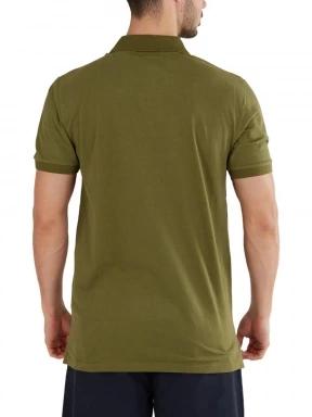 Fundango Incognito Mono Poloshirt férfi galléros póló oliva színben 3