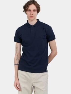 Fundango Incognito Mono Poloshirt férfi galléros póló sötétkék színben 1