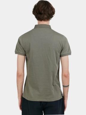Fundango Incognito Mono Poloshirt férfi galléros póló oliva színben 3