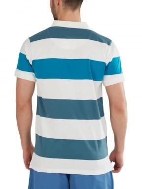 Fundango Incognito Stripe Poloshirt férfi galléros póló zöld színben 3