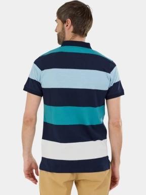 Fundango Incognito Stripe Poloshirt férfi galléros póló kék színben 3