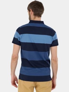 Fundango Incognito Stripe Poloshirt férfi galléros póló sötétkék színben 3