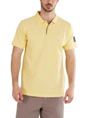 Fundango Molton Poloshirt férfi galléros póló sárga színben 1