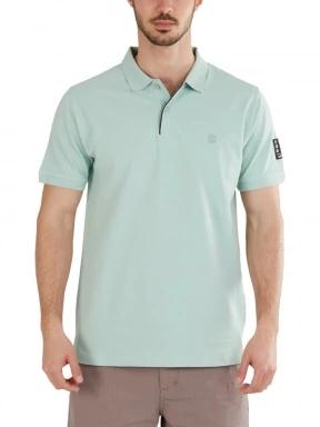 Fundango Molton Poloshirt férfi galléros póló világoskék színben 1