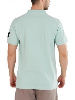 Fundango Molton Poloshirt férfi galléros póló világoskék színben 3