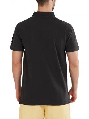 Fundango Molton Poloshirt férfi galléros póló szürke színben 3
