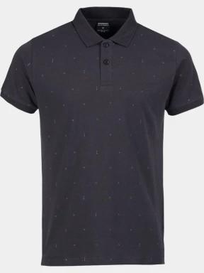 Fundango Icon Poloshirt férfi galléros póló fekete színben 1