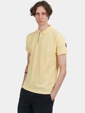 Fundango Insignia Poloshirt férfi galléros póló sárga színben 1