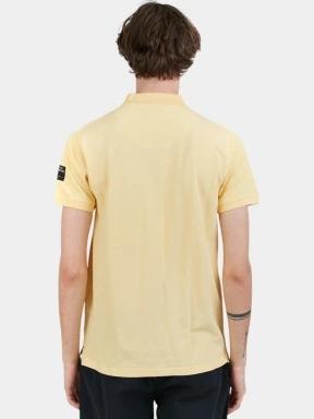 Fundango Insignia Poloshirt férfi galléros póló sárga színben 3