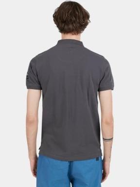 Fundango Insignia Poloshirt férfi galléros póló szürke színben 3