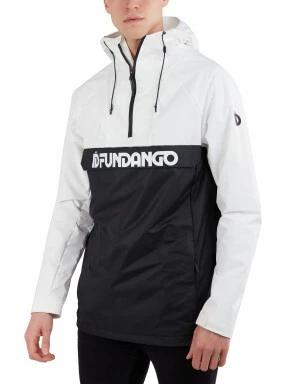 Fundango Salmo Logo Anorak férfi esőkabát fehér színben 1