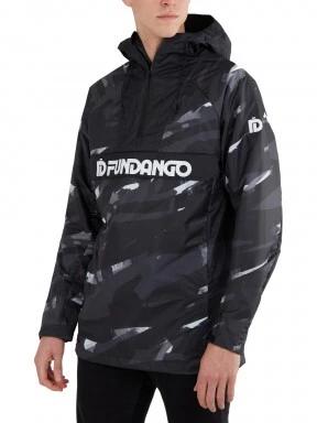 Fundango Salmo Logo Anorak férfi esőkabát fekete színben 1