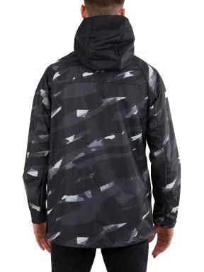 Fundango Salmo Logo Anorak férfi esőkabát fekete színben 3