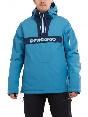 Fundango Burnaby Logo Anorak férfi síkabát világoskék színben 1