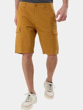 Fundango Zack Cargo Shorts férfi oldalzsebes rövidnadrág sárga színben 1
