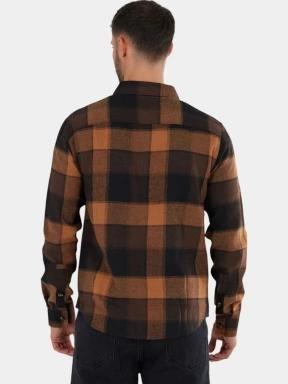 Fundango Harris Shirt férfi hosszú ujjú ing barna színben 3