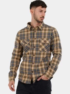 Fundango Roddy Lined Shirt férfi ingkabát szürke színben 1