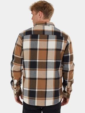 Fundango Roddy Lined Shirt férfi ingkabát barna színben 3