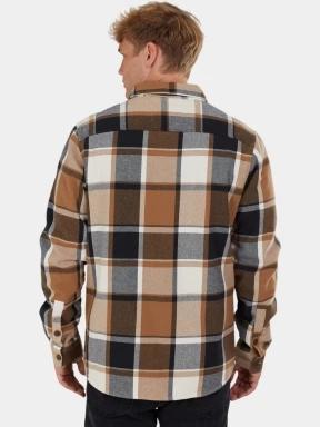 Fundango Roddy Lined Shirt férfi ingkabát barna színben 3