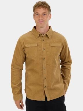 Fundango Oregon Corduroy Shirt férfi hosszú ujjú ing sárga színben 1