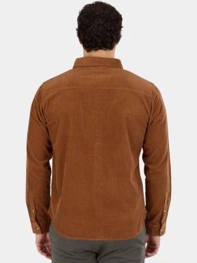 Fundango Oregon Corduroy Shirt férfi hosszú ujjú ing barna színben 3