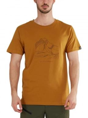Fundango Legend T-shirt férfi rövid ujjú póló sárga színben 1