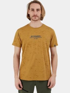 Fundango Theory T-shirt férfi rövid ujjú sport póló sárga színben 1