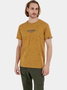 Fundango Theory T-shirt férfi rövid ujjú sport póló sárga színben 3